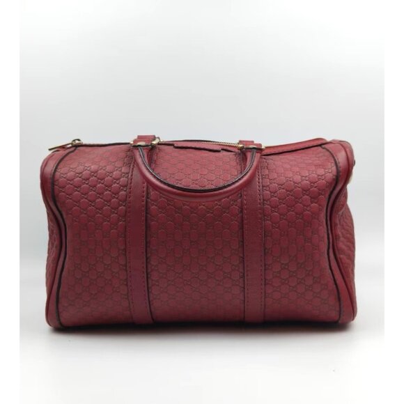 Pre-owned Gucci Microguccissima Medium Joy Boston Red - Picture 2 of 14